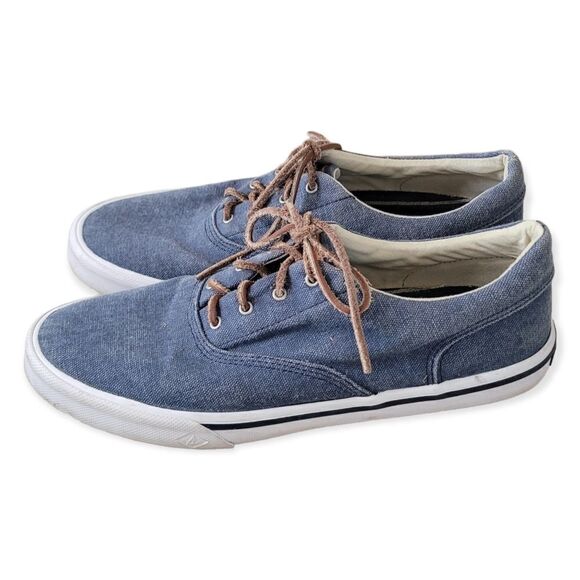 Sperry mens blue fabric top sider - Picture 2 of 6